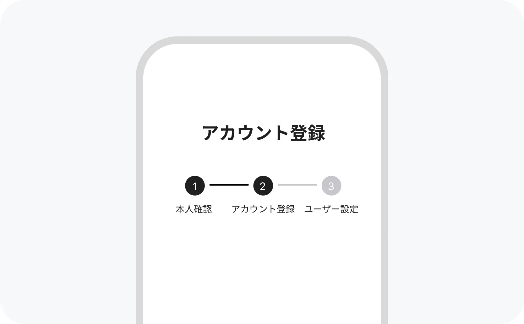 マイナンバーカード認証によるアカウント作成画面